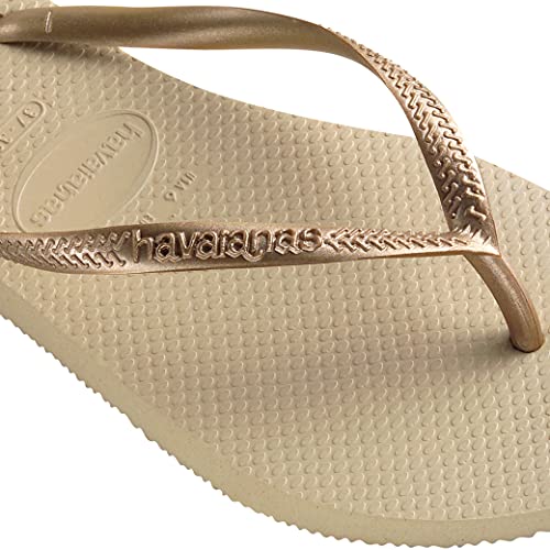 Havaianas Slim Flip Flops - Unisex Sand Grey Shoe Deals Outlet
