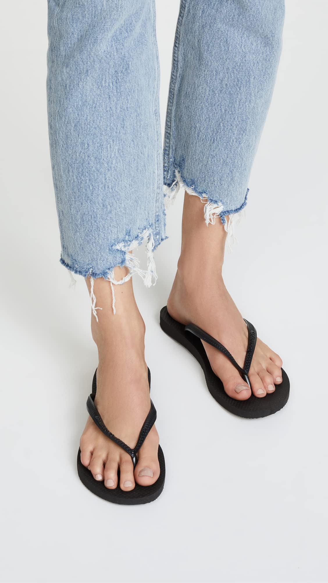 Havaianas Slim Metalic - Women's Black Shoe Deals Outlet