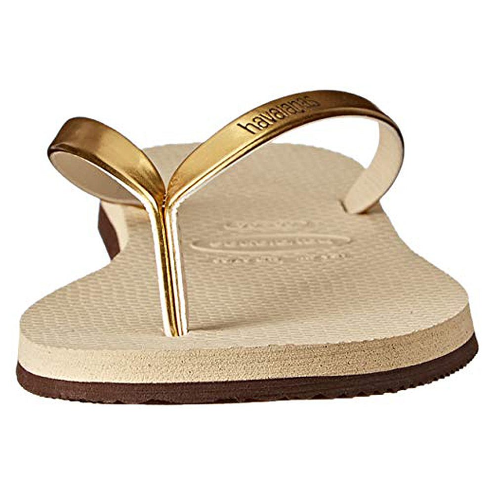 Havaianas Slim Metalic - Women's Sand Grey/Light Gold Shoe Deals Outlet