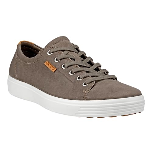 ECCO Soft 7 Sneaker - Men's Dark Clay Nubuck/Lion Shoe Deals Outlet