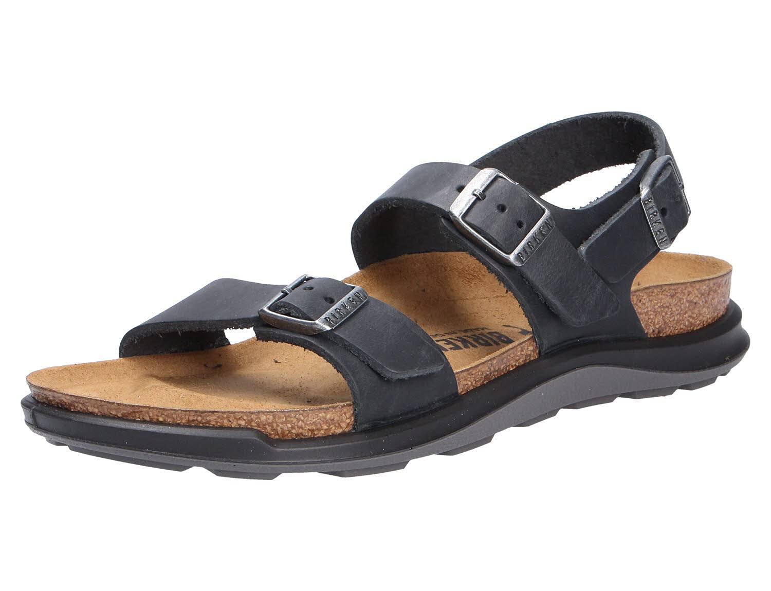 Birkenstock Sonora - Unisex Black Oiled Leather Shoe Deals Outlet
