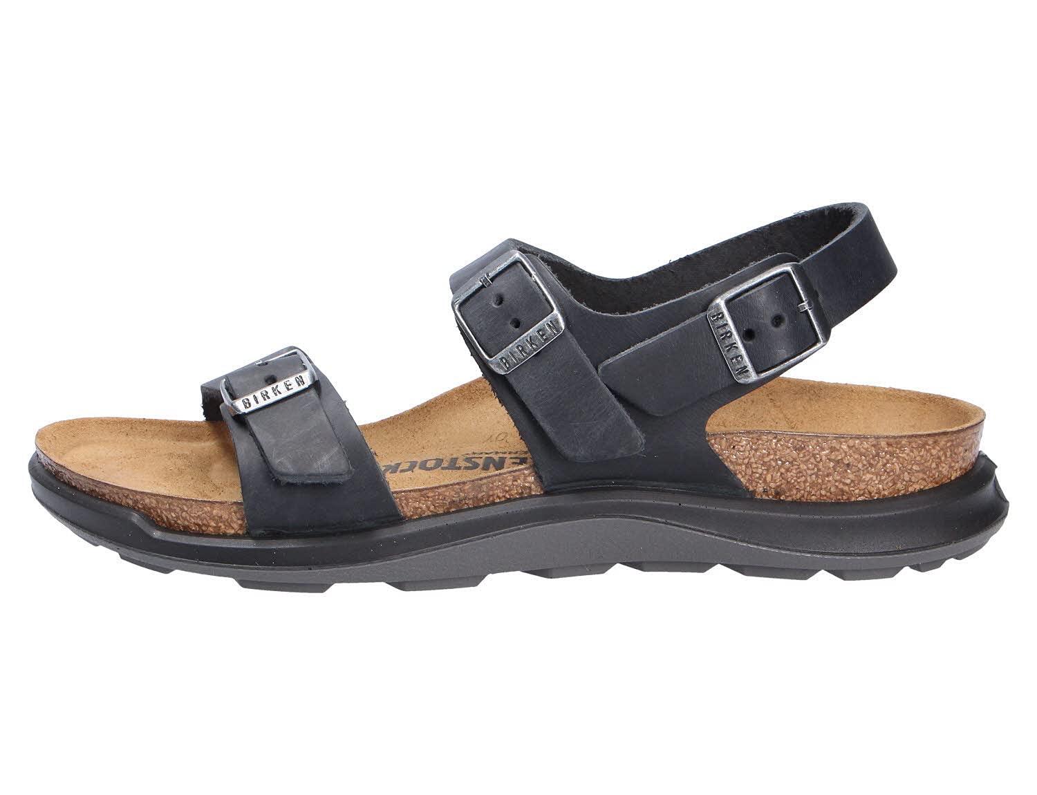 Birkenstock Sonora - Unisex Black Oiled Leather Shoe Deals Outlet