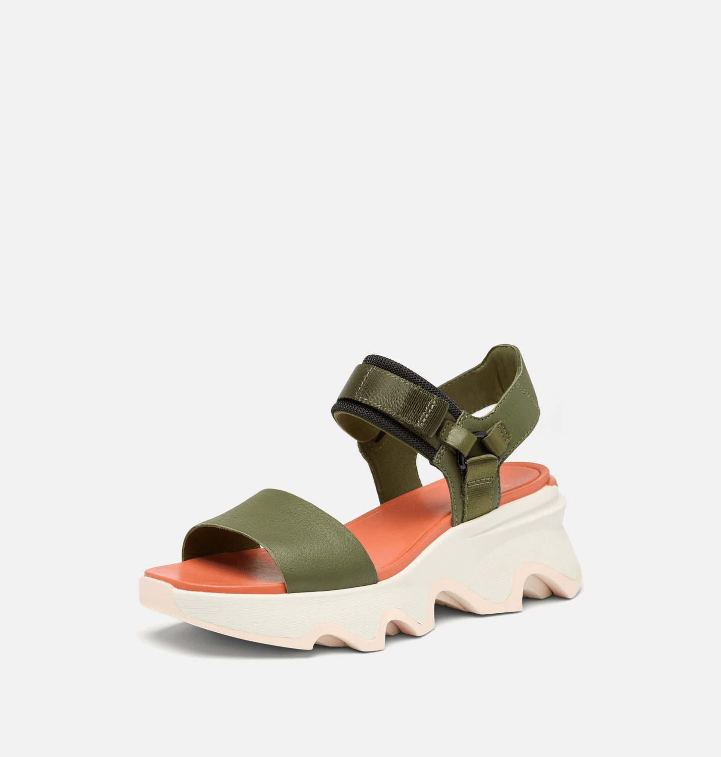 SOREL KINETIC Impact Y - Strap High Utility Green / Pearlescent 8.5 M 195982588230 Shoe Deals Outlet