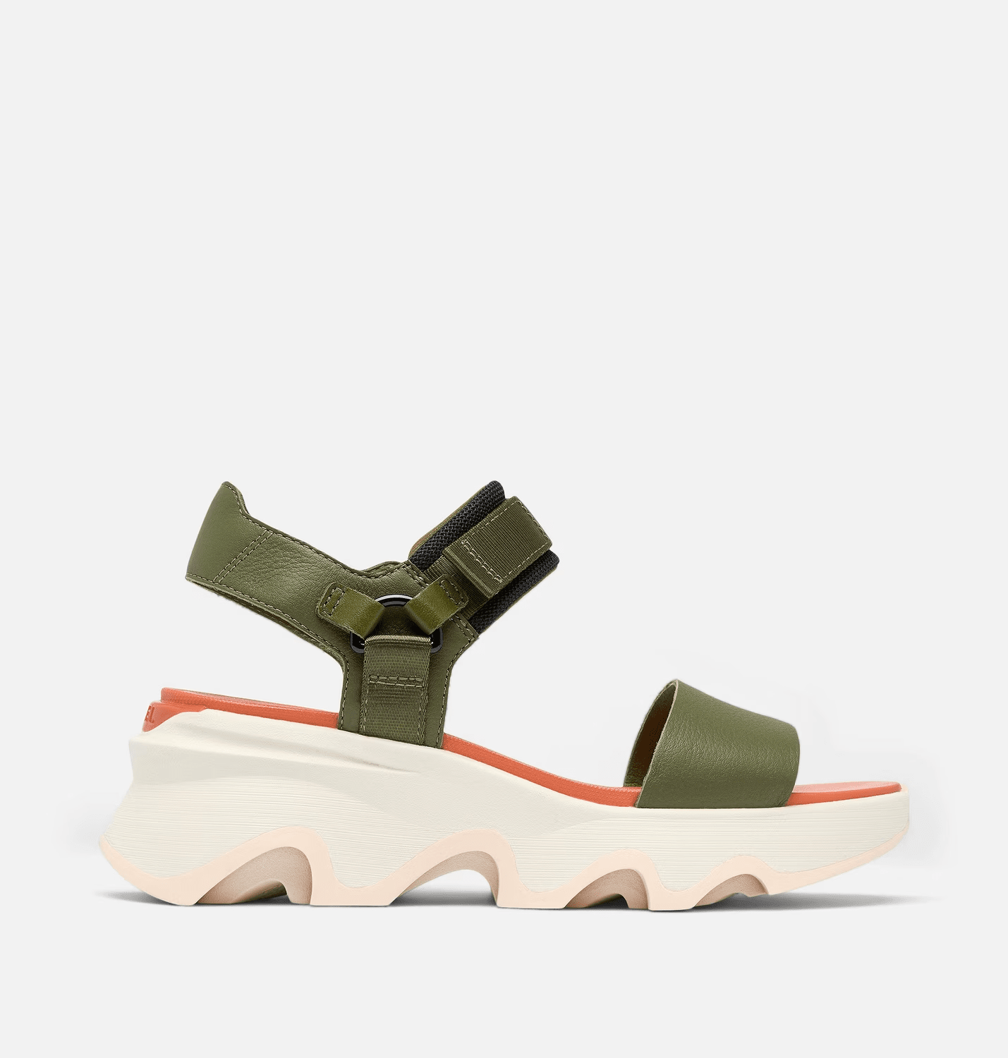 SOREL KINETIC Impact Y - Strap High Utility Green / Pearlescent 8.5 M 195982588230 Shoe Deals Outlet