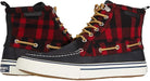 Sperry Bahama Storm Boot Black / Buffalo Check 12 M 194713069260 Shoe Deals Outlet