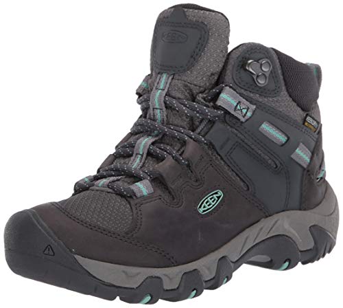 KEEN Steens Mid WP - Women's Steel Grey/Ocean Wave Shoe Deals Outlet