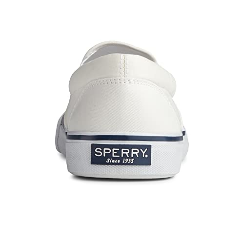 Sperry Striper II Slip On Sneaker - Men's White Shoe Deals Outlet