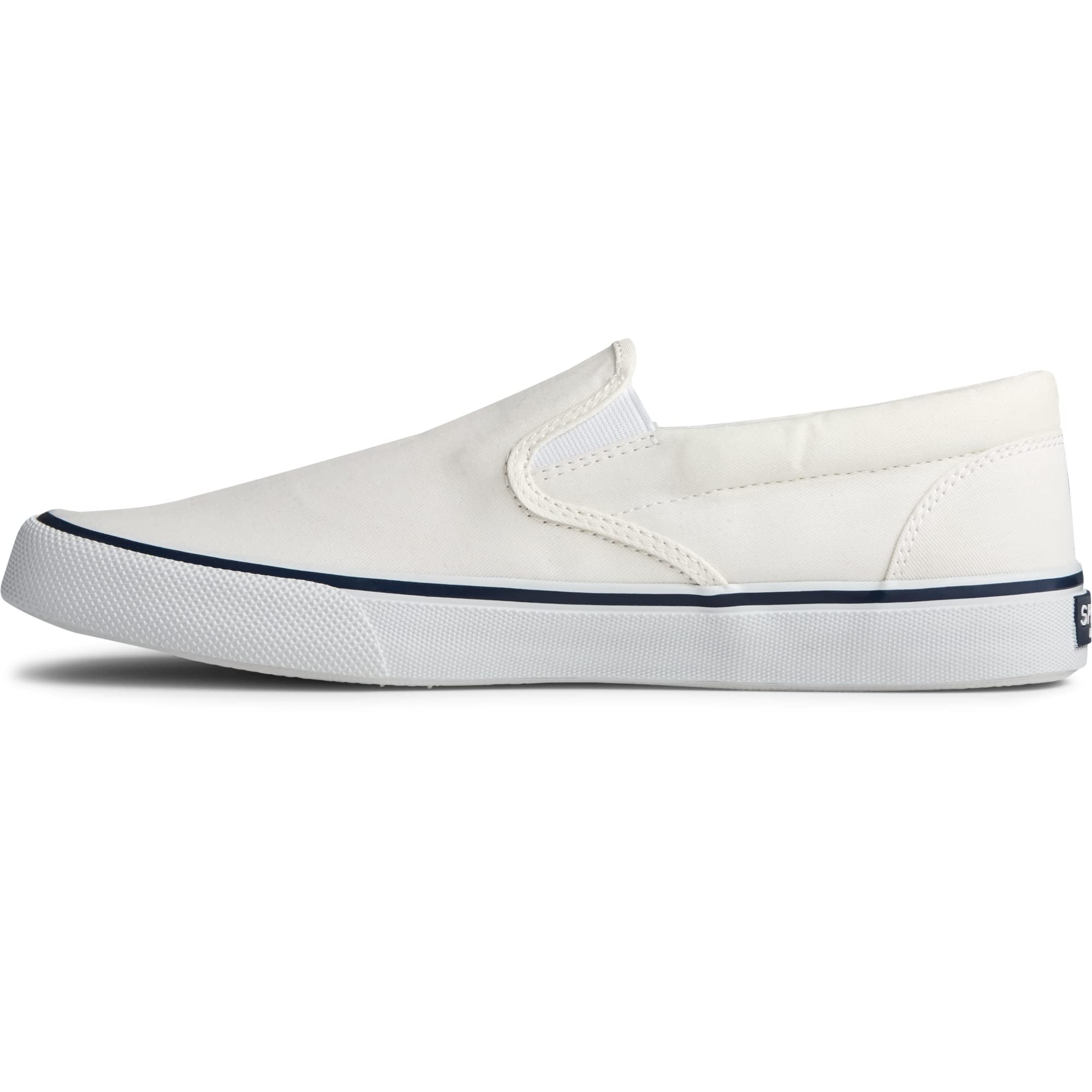 Sperry Striper II Slip On Sneaker - Men's White Shoe Deals Outlet