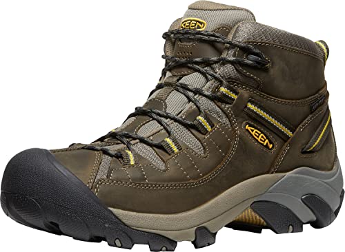 KEEN Targhee ll Mid Waterproof - Men's Black Olive/Yellow Shoe Deals Outlet
