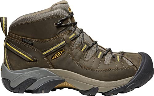 KEEN Targhee ll Mid Waterproof - Men's Black Olive/Yellow Shoe Deals Outlet