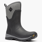 The Original Muck Boot Company Arctic Ice Mid Boot + Vibram Arctic Grip A.T. Black / Gray Geo 5 M 664911118133 Shoe Deals Outlet