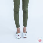 Minnetonka Thunderbird Moccasins - Women's White Shoe Deals Outlet