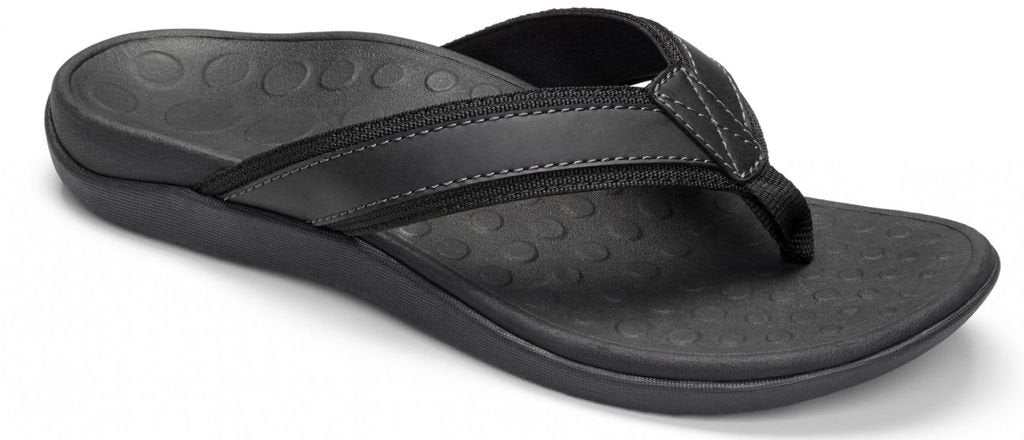 VIONIC Tide Toe Post Sandal - Men's Black Shoe Deals Outlet