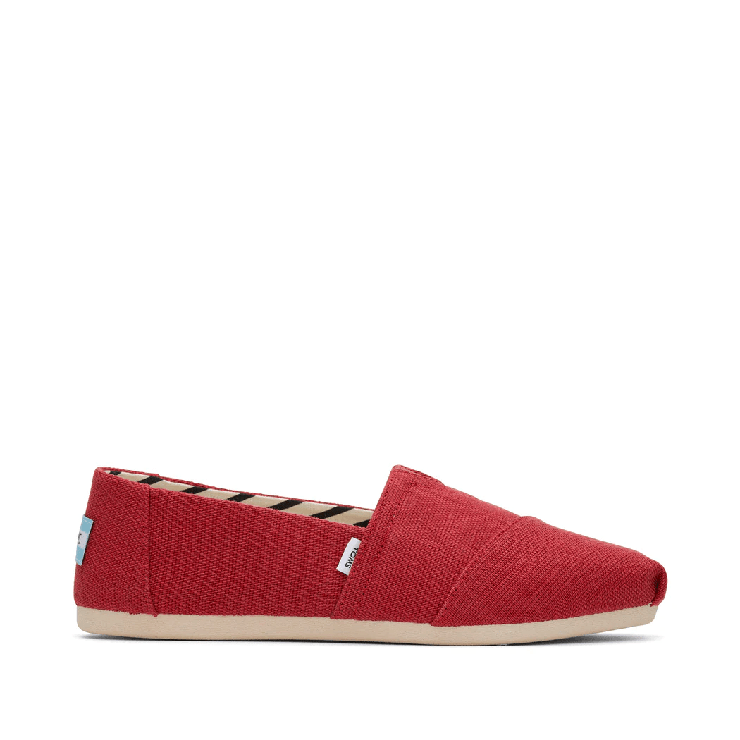 TOMS Alpargata Red Heritage Canvas 12 M 886468362467 Shoe Deals Outlet