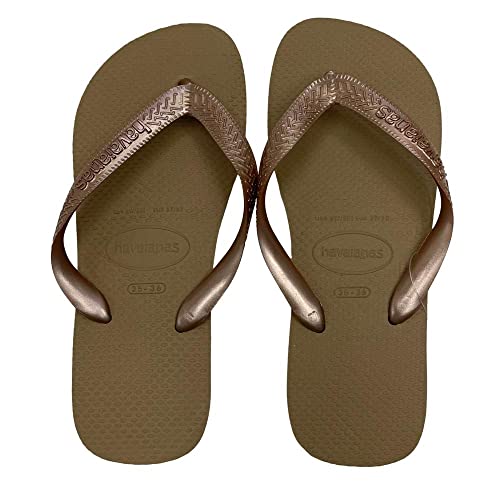 Havaianas Top Flip Flops - Unisex Rose Gold Shoe Deals Outlet