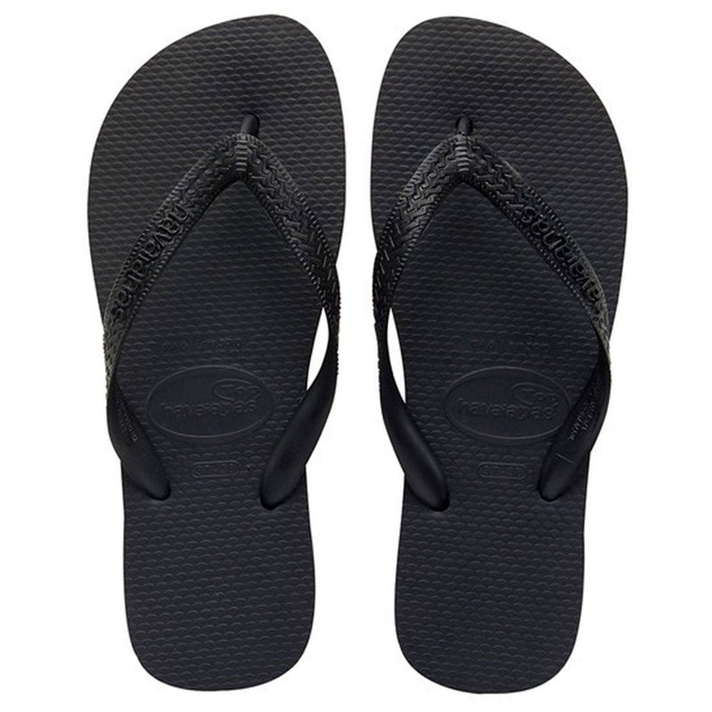 Havaianas Top Flip Flops - Unisex Black Shoe Deals Outlet