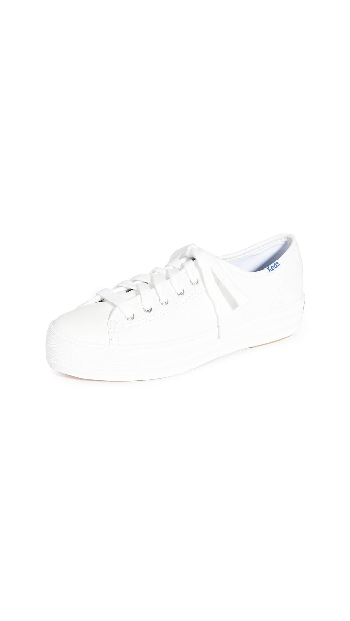 Keds Triple Kick Leather - Women's White Shoe Deals Outlet