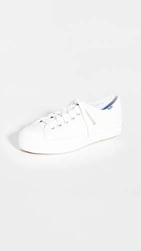 Keds Triple Kick Leather - Women's White Shoe Deals Outlet