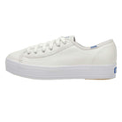 Keds Triple Kick Leather - Women's White Shoe Deals Outlet