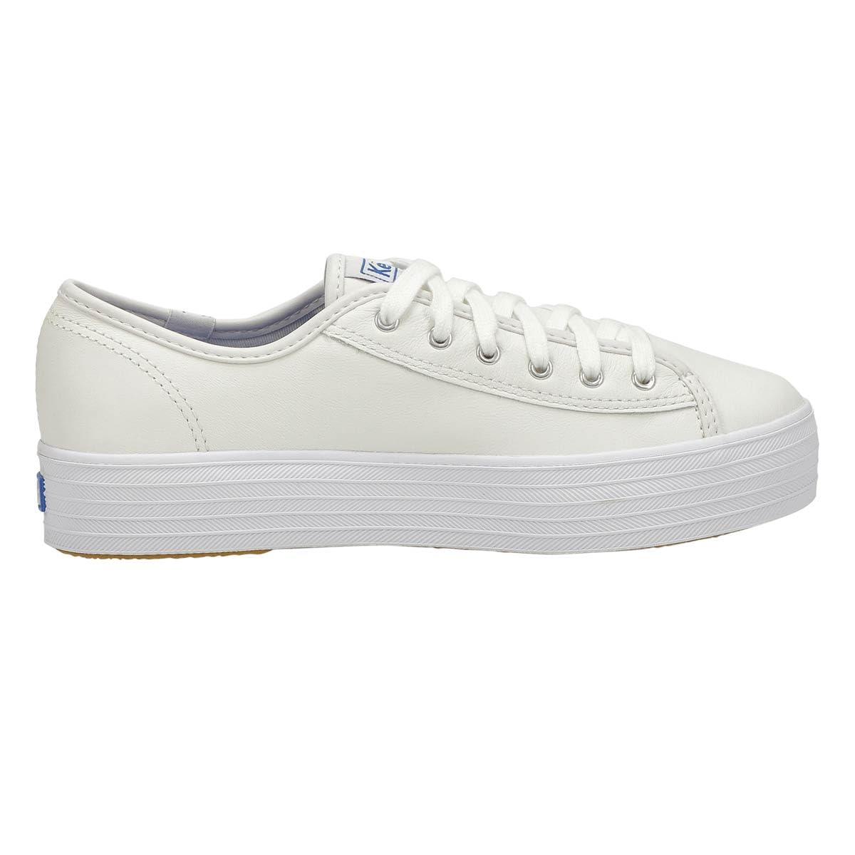 Keds Triple Kick Leather - Women's White Shoe Deals Outlet