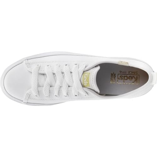 Keds Triple Up Leather - Women's White Shoe Deals Outlet