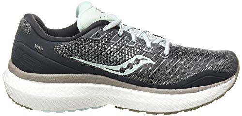 Saucony Triumph 18 - Women's Charcoal/Sky Shoe Deals Outlet