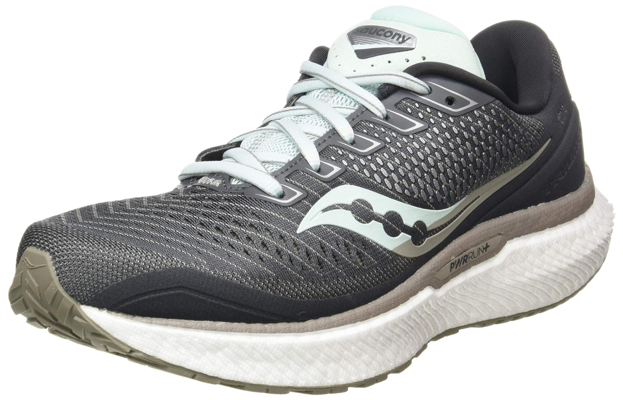 Saucony Triumph 18 - Women's Charcoal/Sky Shoe Deals Outlet