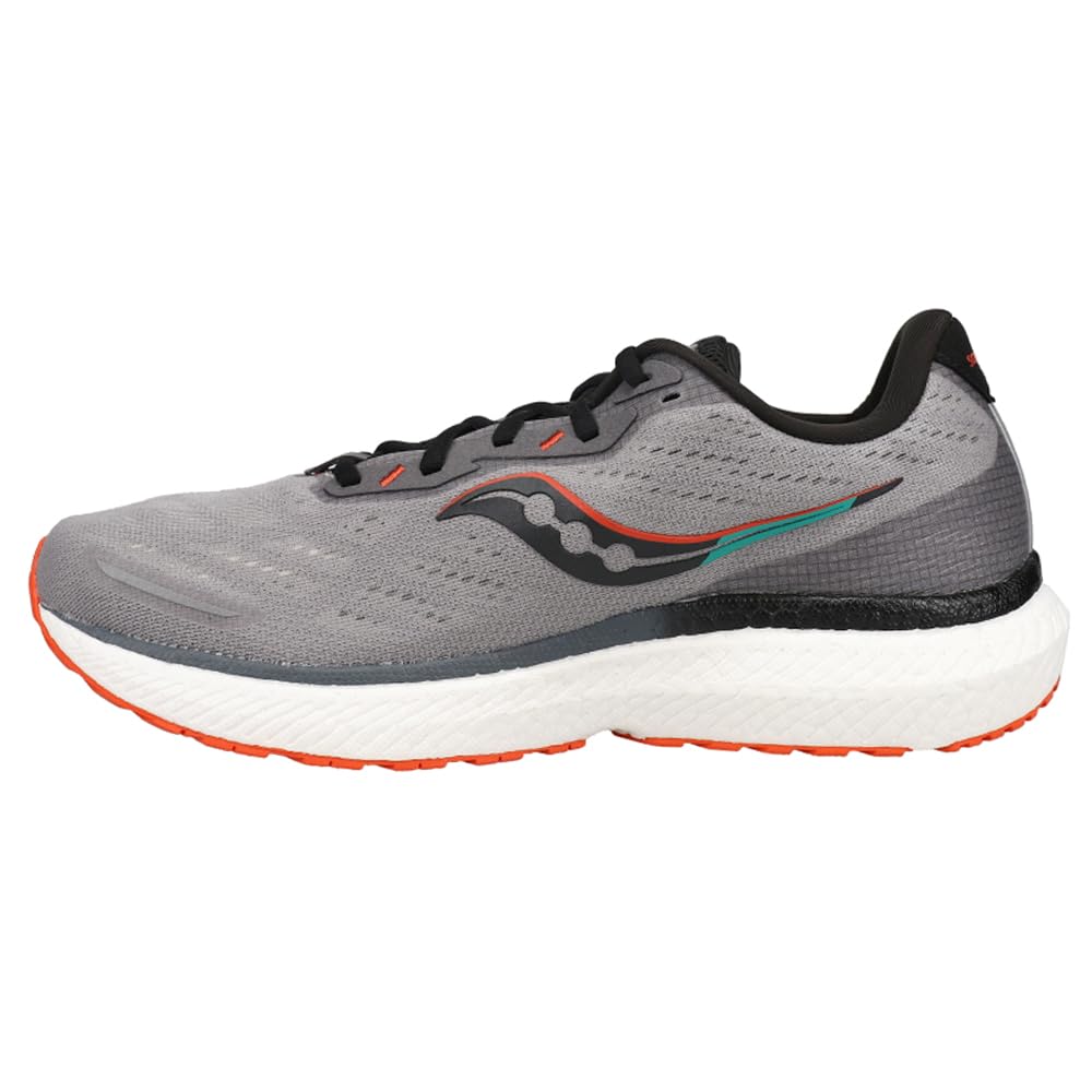 Saucony Triumph 19 - Men's Alloy/Fire Shoe Deals Outlet