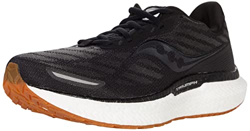 Saucony Triumph 19 Running Shoe - Men's Black/Gum Shoe Deals Outlet