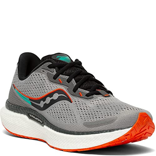 Saucony Triumph 19 Running Shoe - Men's Alloy/Fire Shoe Deals Outlet