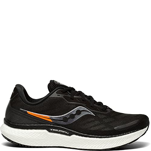 Saucony Triumph 19 Running Shoe - Men's Black/White Shoe Deals Outlet