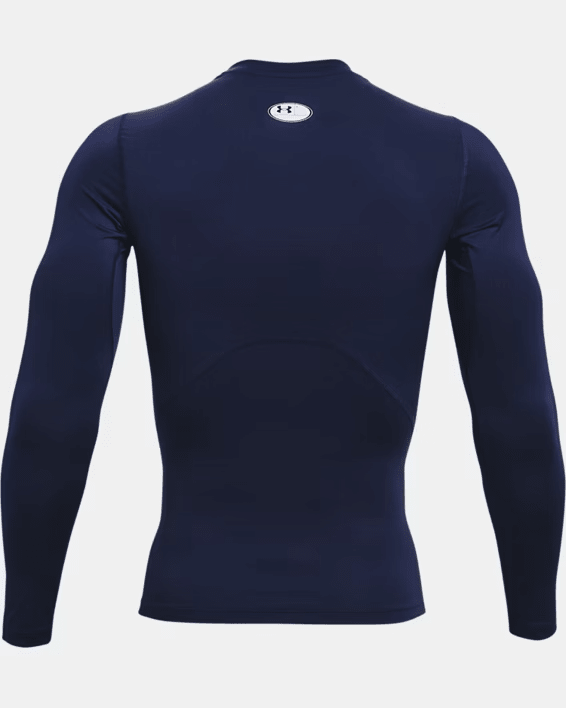 Under Armour HeatGear Compression Long Sleeve Midnight Navy / White Large 194513904464 Shoe Deals Outlet