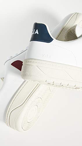 VEJA V - 12 LEATHER - Men's White/Marsala/Nautico Shoe Deals Outlet