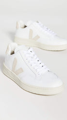 VEJA V - 12 LEATHER - Women's White/Sable Shoe Deals Outlet