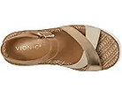 VIONIC Mar Platform Wedge Sandal Camel / Gold Brown Leather 10 M 197725038675 Shoe Deals Outlet
