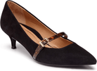 VIONIC Minnie Kitten Heel Black Suede / Tortoise 8 M 192329146450 Shoe Deals Outlet