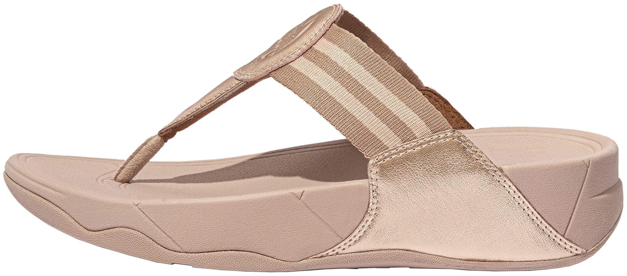 FitFlop Walkstar Toe Post Sandal - Women's Rose Gold Shoe Deals Outlet