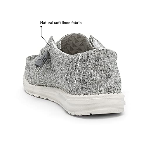 Hey Dude Wally Linen - Men's Iron Shoe Deals Outlet