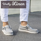 Hey Dude Wally Linen - Men's Iron Shoe Deals Outlet