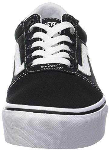 Vans Ward Platform Sneaker - Women's Black/White Shoe Deals Outlet