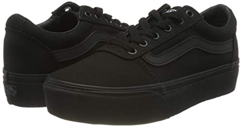 Vans Ward Platform Sneaker - Women's Black/Black Shoe Deals Outlet
