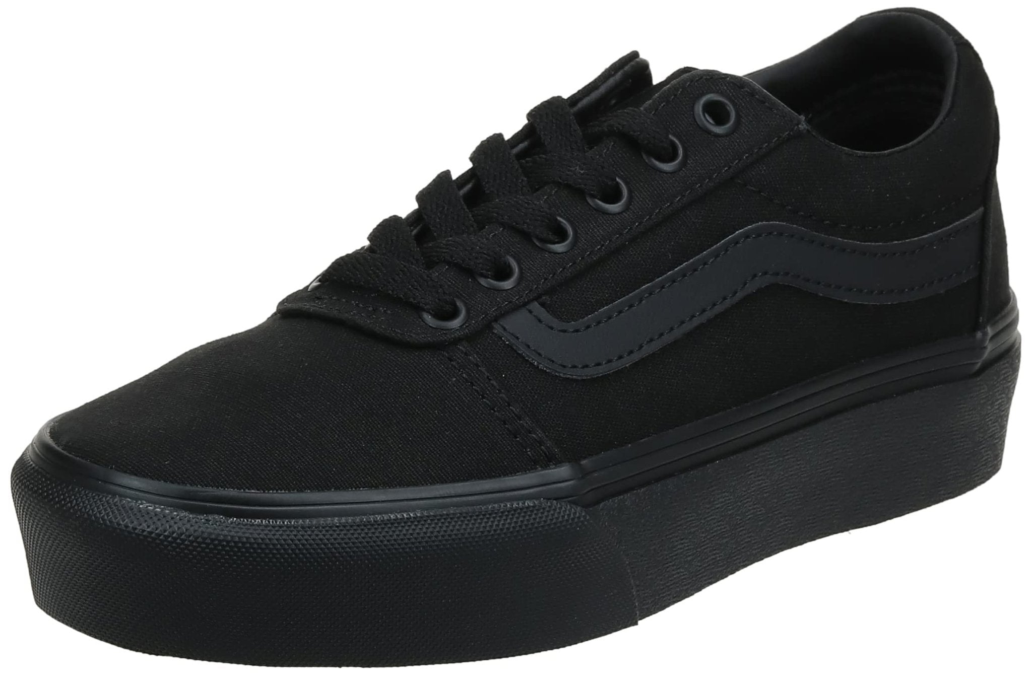 Vans Ward Platform Sneaker - Women's Black/Black Shoe Deals Outlet