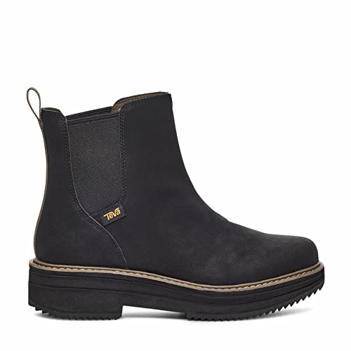 Teva Water Repellent Midform Chelsea - Women's Black Shoe Deals Outlet