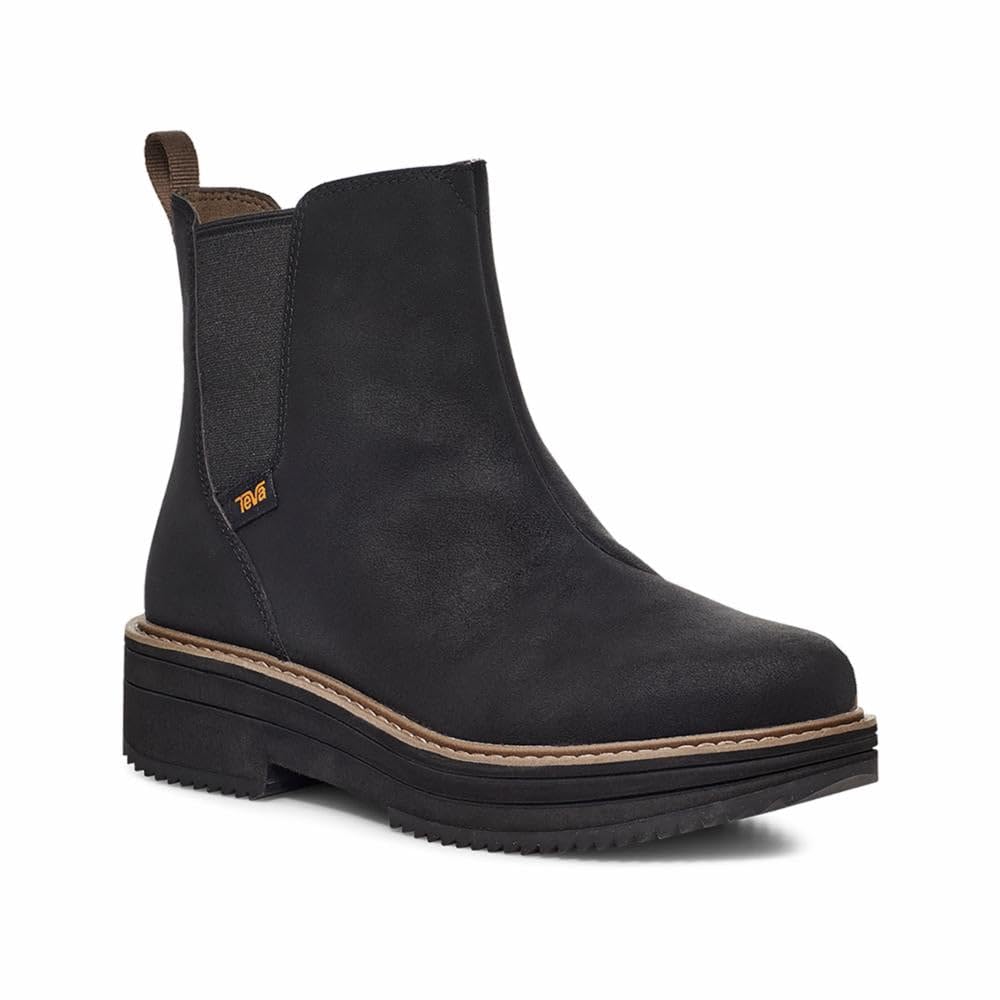Teva Water Repellent Midform Chelsea - Women's Black Shoe Deals Outlet