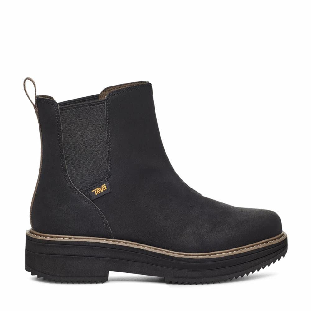Teva Water Repellent Midform Chelsea - Women's Black Shoe Deals Outlet