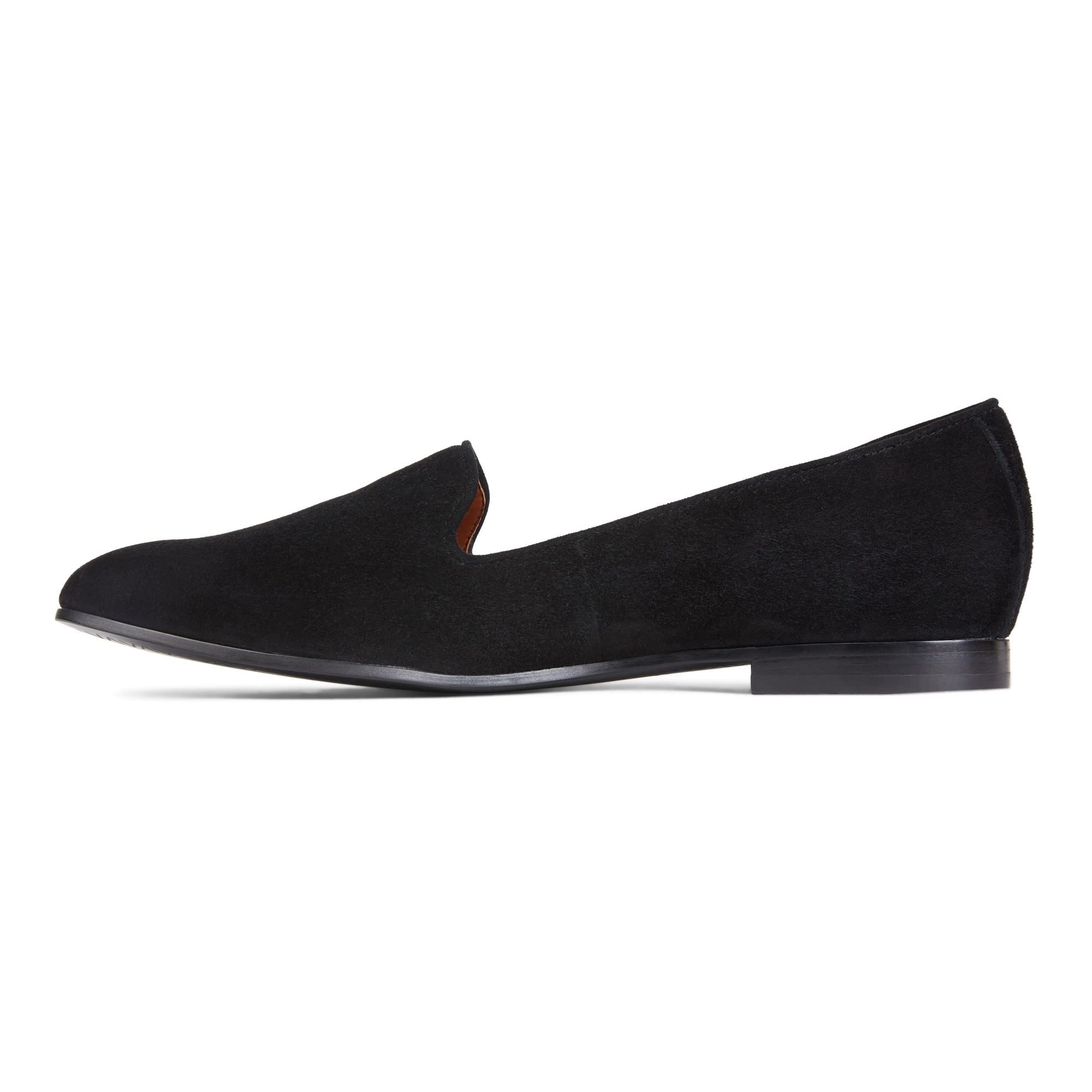 VIONIC Willa Flat Loafer - Women's BLACK SUEDE Shoe Deals Outlet