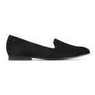VIONIC Willa Flat Loafer - Women's BLACK SUEDE Shoe Deals Outlet