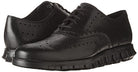 Cole Haan ZeroGrand Wingtip Oxford - Men's Black Closed Holes/Black Shoe Deals Outlet