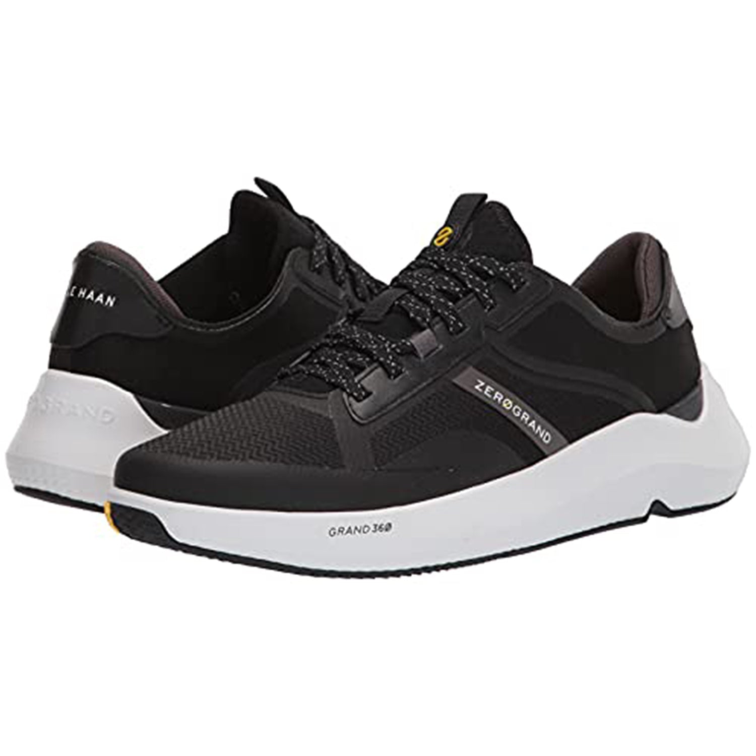 Cole Haan ZeroGrand Winner Tennis Sneaker - Men's Black Pavement White Shoe Deals Outlet